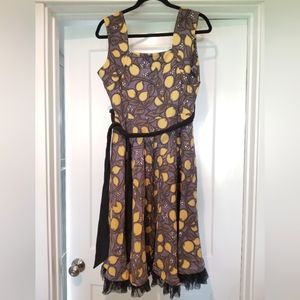 Effie's Heart Cinema Dress in Citrus print XL